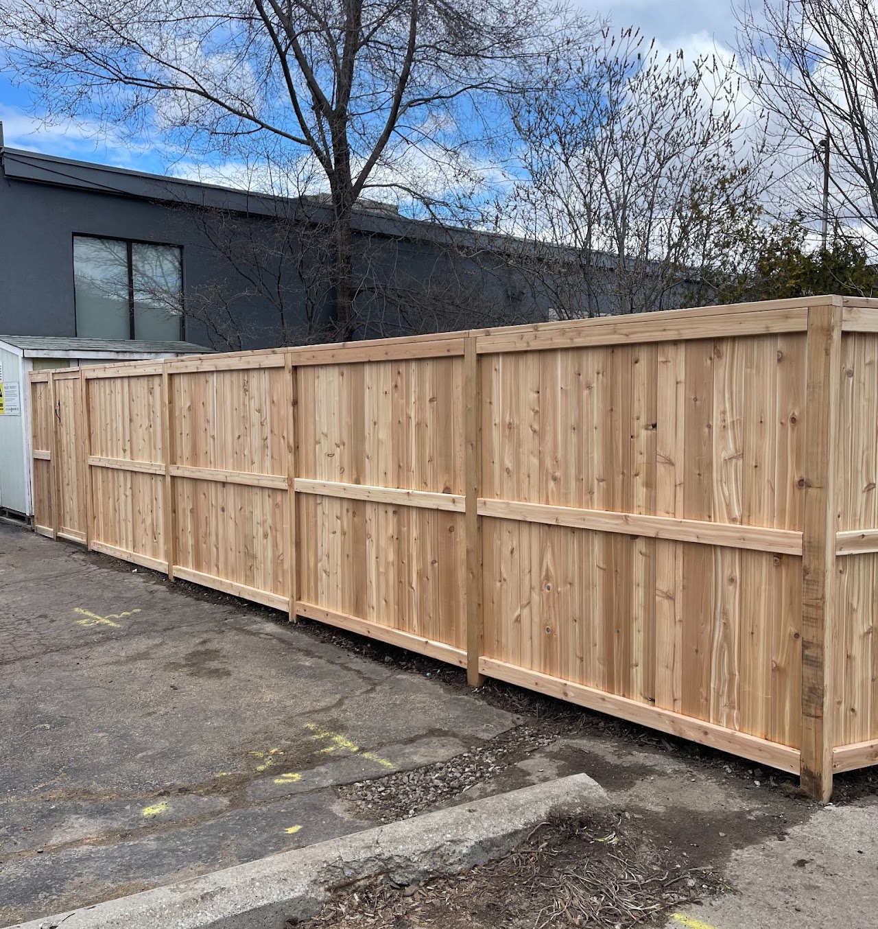 New cedar fence construction GTA
