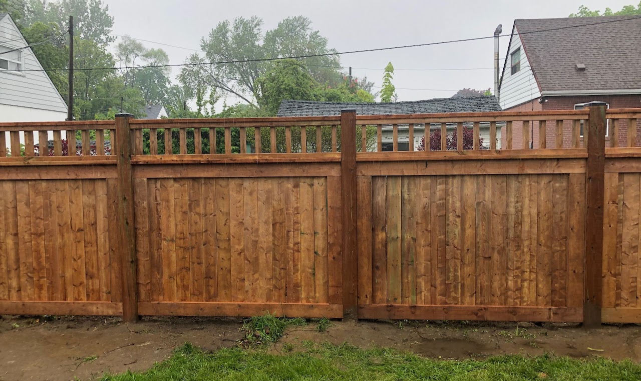 Pressure treated fence installation